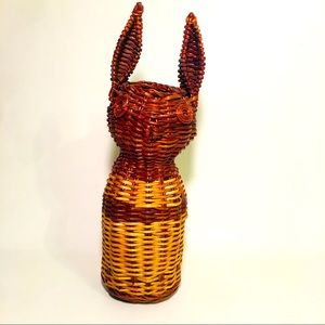 Wicker Bunny Basket